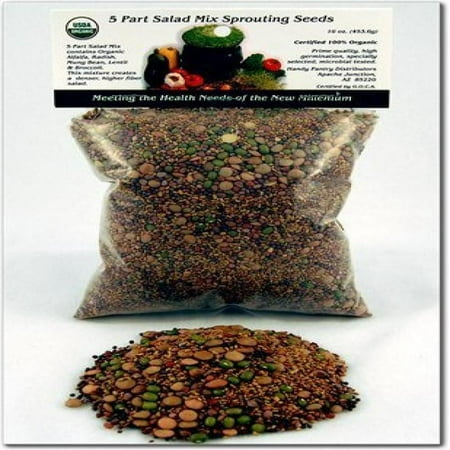 Handy Pantry Organic 5-Part Salad Sprouting Mix - 16 oz