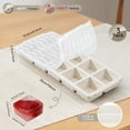 thumbnail image 6 of Tray with Lid - 3 Pack 2 Tbsp Ice Trays for Freezer, Stackable, , Easy Release Large  Molds for , , Iced Coffee,  & Juice (10-cube,starlight), 6 of 6