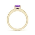 thumbnail image 2 of ANGARA Natural Octagonal 1.5 ct Amethyst Cocktail Ring with Diamonds in 14K Yellow Gold for Women (Size-8x6mm) | February Birthstone, Anniversary, Jewelry Gift for Women | Natural Amethyst Ring, 2 of 8