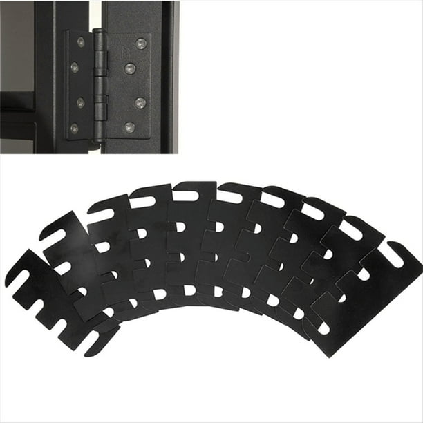 Paquete de 10 Calzas para Bisagras de Puerta. Kit de Reparación de Bisagras Puerta Ideal para Rellenar Huecos en Bisagras Puertas Interiores. Kit Reparación de Bisagras de Puerta
