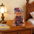 thumbnail image 6 of Yhmxh Mini Baby Doll, 4.5 Inch Rotocast Vinyl Sleep‑Eye Doll with Removable Cute Animal & Floral Outfits, Tiny Sleeping Figure Toy for Girls Boys and Kids Big Christmas Birthday Gift, 6 of 6