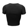 thumbnail image 3 of Playera Quarry Para mujer, Manga Corta Negro Talla CH, 3 of 4