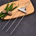 thumbnail image 6 of Njvcvv Barbecue Forks - 2026 3 Way Grill Skewers Kabob Stainless Steel Grill Skewers With Push Slider Bar Reusable Metal Skewer For Meat Chicken Sausages Veggies, 6 of 9