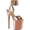 Rose Gold Metallic/Rose Gold Chrome Synthetic, variant on Women's Pleaser Flamingo 891 Platform Sandal
