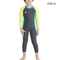 thumbnail image 2 of Kid Wetsuit Niño traje de neopreno para niños con traje humeante verano mojado traje al aire libre niño verano traje de baño para el verano nadar al aire libre surfear buceo oscuro gris xl seitruly OD003688-09, 2 of 7
