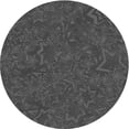 thumbnail image 1 of Ahgly Company Indoor Square Patterned Dark Gray Black Area Rugs, 3' Square, 1 of 6