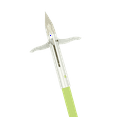 thumbnail image 3 of Muzzy Chartreuse Iron 3-Blade Point Chartreuse Arrow, 3 of 4