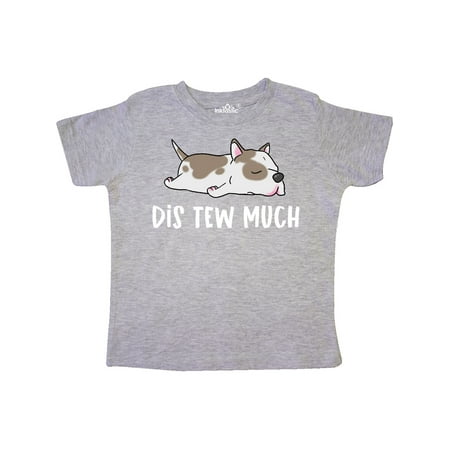

Inktastic Napping Dis Tew Much Pit Bull Spots Gift Toddler Boy or Toddler Girl T-Shirt