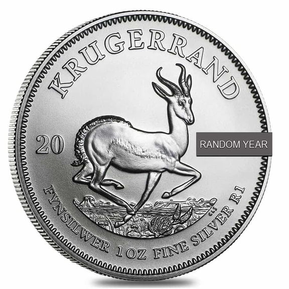 South Africa 1 oz Silver Krugerrand BU (Random Year)