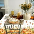 thumbnail image 5 of 170PCS Fall Party Decorations Kit Includes Pumpkin Harvest Disposable Paper Plates, Napkins, Cups, Cutlery, Banner, Tablecloth for Autumn Holiday Thanksgiving Autumn Party Decorations, Serve 24, 5 of 7