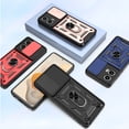 thumbnail image 2 of Elegant Choise Case with Slide Camera Lens Cover and Stand for Moto G Stylus 5G 2024, Blue, 2 of 15