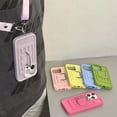 thumbnail image 4 of Bolso bandolera pequeño para teléfono móvil, monedero pequeño con correa, funda tipo caja para iPhone 15 con hebilla de seguridad para viajes y compras., 4 of 4