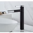 thumbnail image 1 of de Grifo de Baño en Cascada Grifo Mezc de de Una Grifo de Baño Grifo de Agua para Fregadero de tón Negro B Macarena Fregadero de lavabo caliente y frío, 1 of 8
