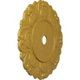 thumbnail image 3 of 32 1/4"OD x 3 5/8"ID x 1 1/8"P Angel Ceiling Medallion (Fits Canopies up to 15 3/4"), Hand-Painted Iridescent Gold, 3 of 7