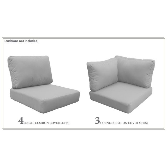 TK Classics High Back Cover Set in Grey for LAGUNA-08a