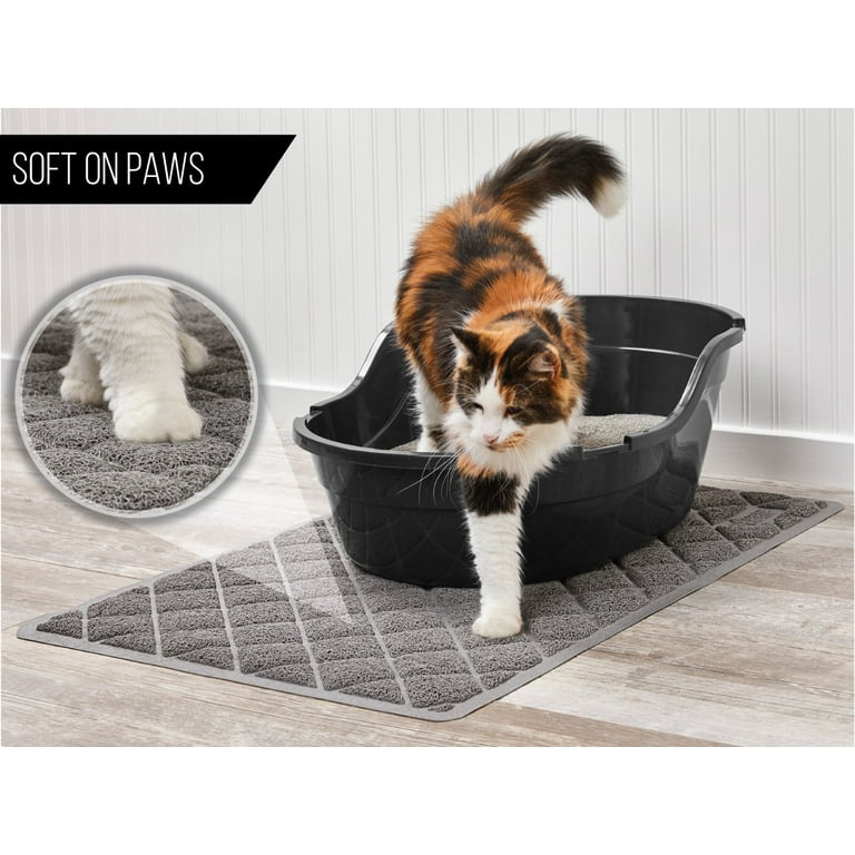 The Original GORILLA GRIP (TM) Premium Cat Litter Mat, XL Jumbo Size,  Phthalate Free, Traps Litter from Box and Paws, Best Scatter Control, Soft  on Sensitive Kitty Paws, Easy to Clean, Durableq 