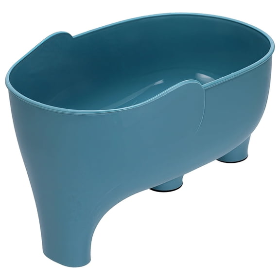 Elephant Drain Basket, 8.7 x 3.9 x 5.5 in / 22 x 10 x 14 cm, Cute Kitchen Pasta Strainer Basket, Multifunctional Vegetable Washing Basket, PP Fruits Basket for Kitchen Washing and Storage