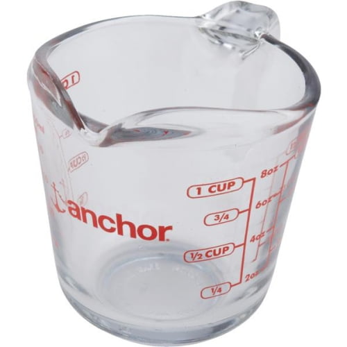 Anchor Hocking Glass Measuring Cup, 1 cup (8oz)