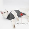 thumbnail image 6 of Dotoner Cat Recovery Suit for Abdominal Wounds or Skin Diseases, after Surgery Wear, E-Collar Alternative, Anti Licking Wounds Pajama Suit for Cats and Dogs(S,Purple), 6 of 7