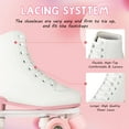 thumbnail image 4 of XunKA Roller Skate, Adult Teen Classic High Top Skates with Light up Wheels, White And White Wheel (Women's 3 / Men's 2.5), 4 of 10