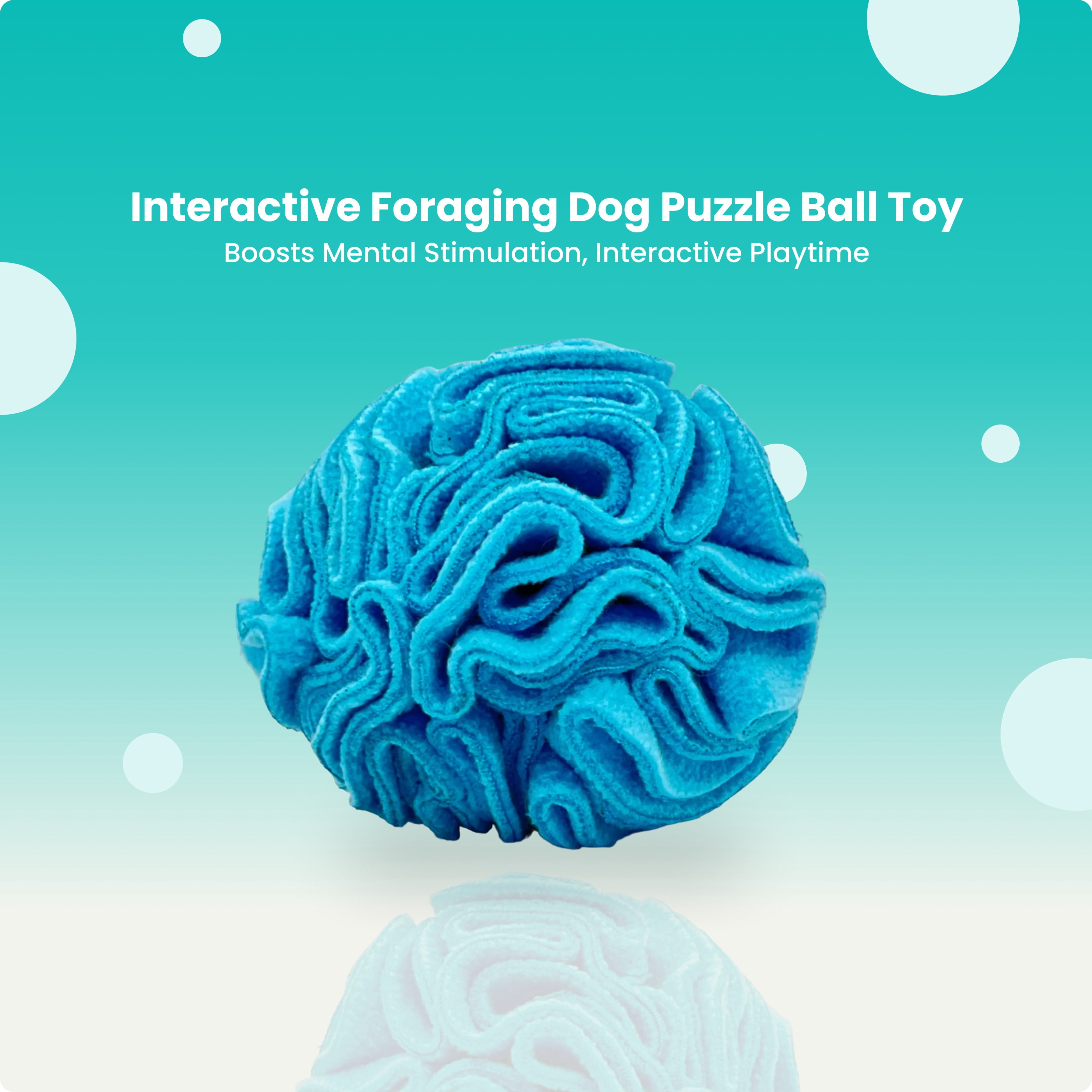 Christmas Green and Red Snuffle Interactive Foraging Dog Puzzle Ball Toy for Puppy and Adult