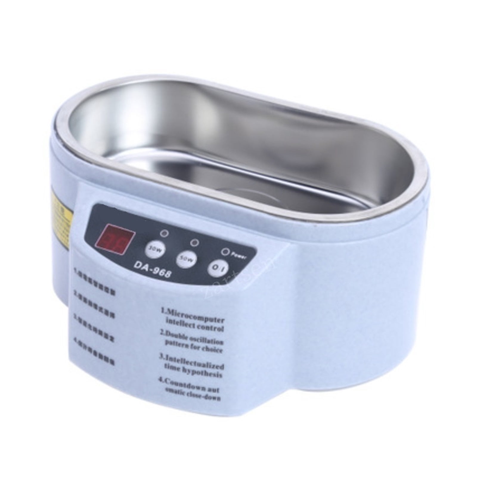30/50W Digital Ultrasonic Cleaner Tub Dual Frequency Vibration Jewelry Parts Glasses Circuit Board Portable Watch Washer Machine