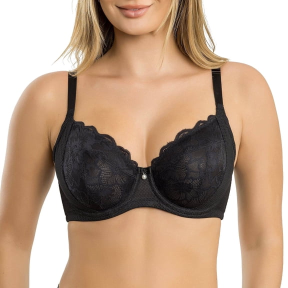 Parfait Luxlacy Full Bust Lace Padded Bra, Black, 40I