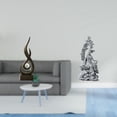 thumbnail image 2 of Escultura Abstracta De Resina Con Forma De Llama Y Figura De Guan Yin. Artesanía Budista Moderna Para Sala De Estar, Oficina, Dormitorio, Escritorio O Vitrina. Colección Feng Shui., 2 of 8