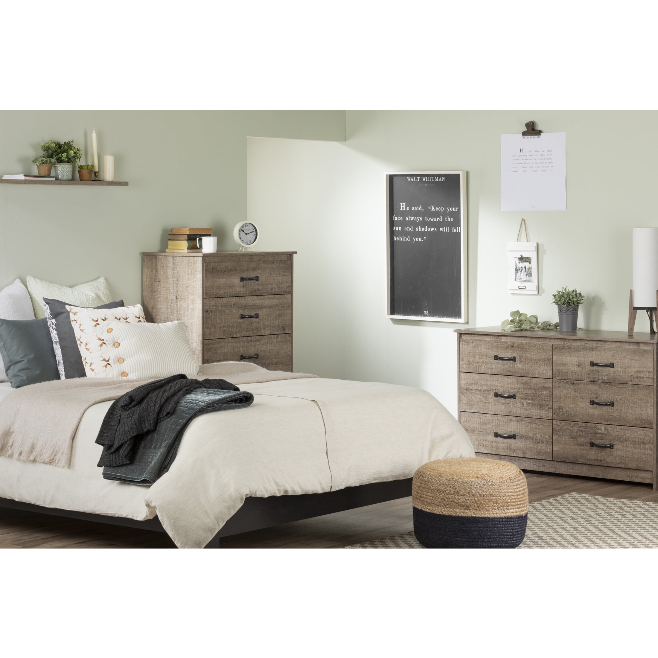 South Shore Tassio, Farmhouse Chest,  Brown