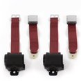 thumbnail image 1 of Early Cars 1935-1940 Airplane 2 Point Burgundy Retractable Bucket Seat Belt Kit - 2 Belts, 1 of 1