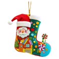 thumbnail image 1 of Felt Applique Stocking Making Kit, Toy Train Santa, Perfect for DIY Arts and Crafts, 1 of 5