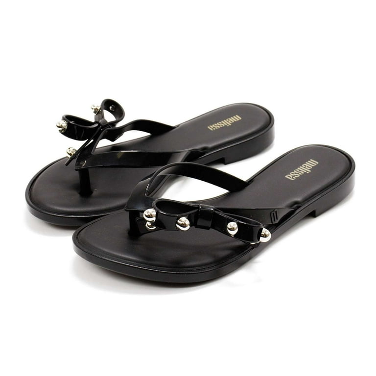 Melissa slim sandal best sale preta