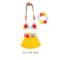 thumbnail image 3 of PoyoKee Porch Goose Outfits, 19.7" Hawaiian Tropical Goose Outfits with Hat Flower Lei, Beach Theme Porch Decor for Summer Garden Home Decor, Yellow, 3 of 8