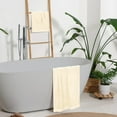 thumbnail image 4 of BELIZZI HOME Ultra Soft 3 Pack Cotton Towel Sets - 1 Pc Bath Towel 28x55 inch, 1 Pc Hand Towel 16x24 inch & 1 Pc Wash Coth 12x12 inch. For Everyday Use, Compact & Light Weight - Ivory, 4 of 6