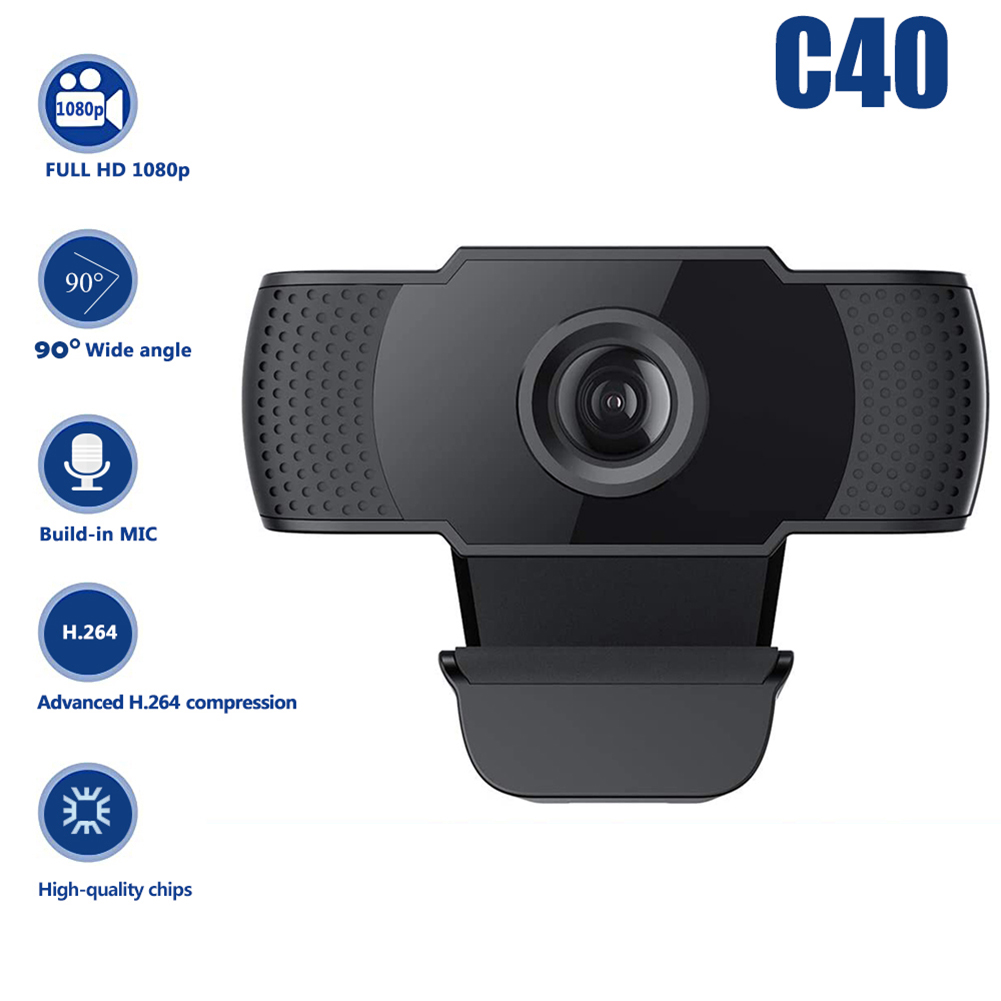 C40 Computer Camera HD Pixel 1080P Autofocus with Microphone Computer