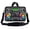 Boom Box Design, variant on LSS 8-10.2 inch Laptop Sleeve Bag Compatible with Acer, Dell, HP, Sony, MacBook, Carrying Case w/ Handle & Adjustable Strap - Black and White Floral Design