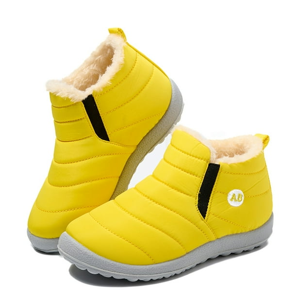 Yellow Bottes Hivers Yellow Chaussure Fille Yellow Bottes Hiver