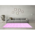 thumbnail image 3 of Ahgly Company Indoor Square Oriental Purple Traditional Area Rugs, 6' Square, 3 of 4