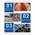 thumbnail image 3 of AMZCNC Hydraulic Tube Expander Compact Swaging Tool Kit with Tube Cutter, Deburring Tool and 7 Expander Heads for 3/8 to 1-1/8 Inches Copper Pipes HVAC Expander Tools (3/8&acirc;&#, 3 of 7