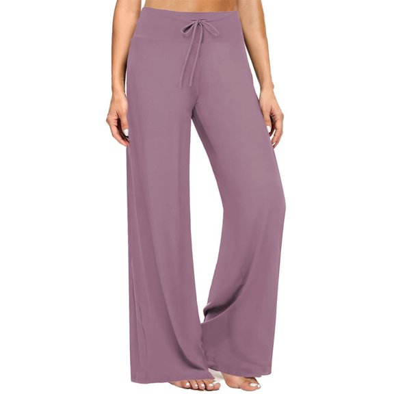 Women Pants Wide Leg Straight Baggy Purple Pants Womens Pants Casual Comfy Clothes Women Clothes