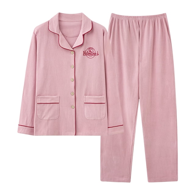 Quatre Saisons Nouveau Cardigan Ample à Manches Longues pour Femmes Grand Ensemble d'Ameublement de Maison Pyjamas Femme