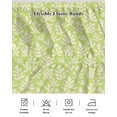 thumbnail image 5 of Simple Daisy Silhouette Bed Skirt Retro Flowers Green Patterns Bed Skirts California King Size 16 Inch Drop, Wrap Around Dust Ruffle&nbsp;Bedskirt with Adjustable Elastic Belt for Queen Size Beds, 5 of 7