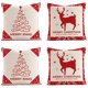 thumbnail image 1 of Juego de 4 fundas de almohada decorativas de Navidad, estilo 1, 1 of 5