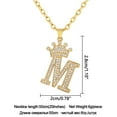 thumbnail image 3 of Clearance under $10 Tanwpn Ladies Diamond Necklace with 26 English Diamond Couple Necklace, 3 of 4