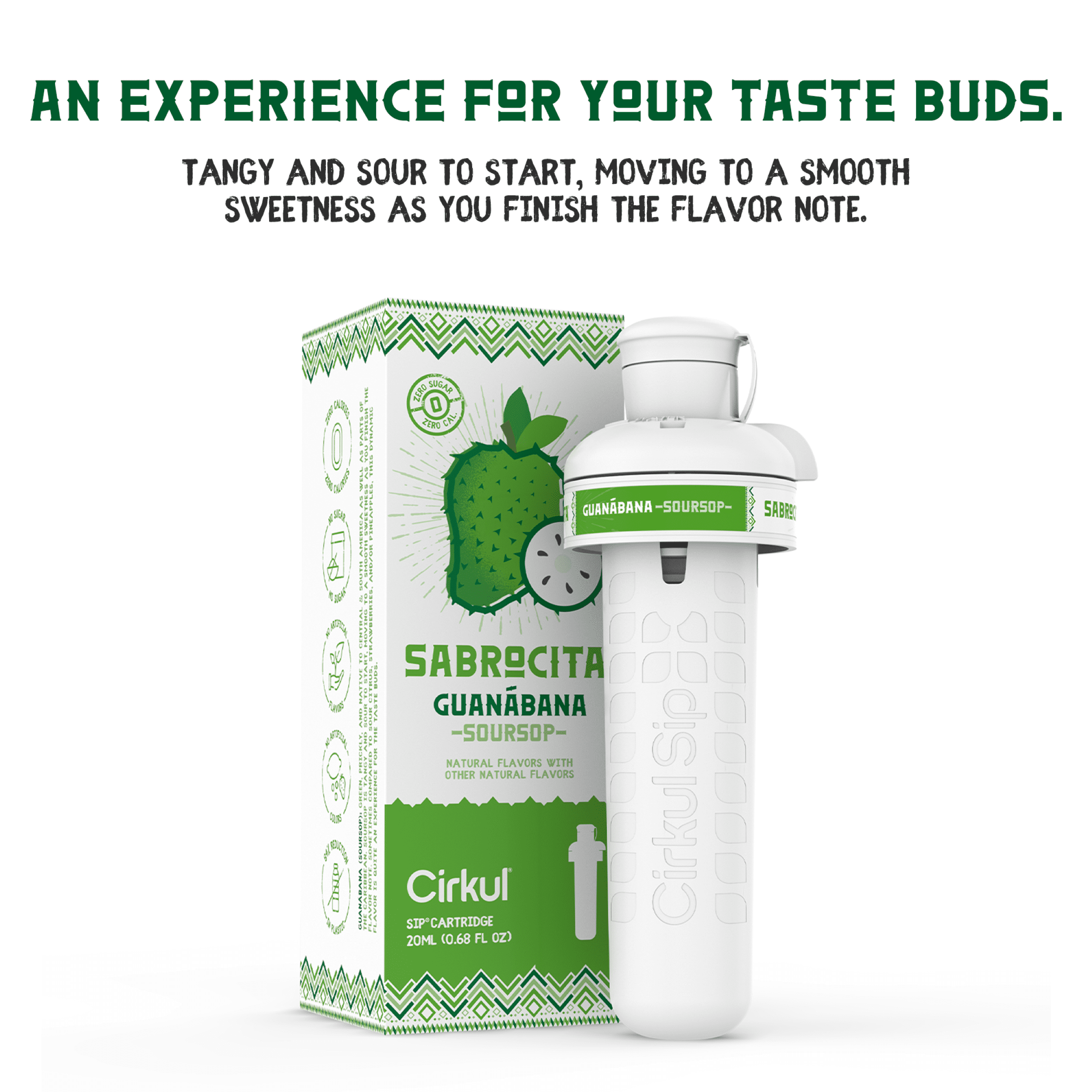(2 pack) Cirkul Sabrocita Soursop Flavor Cartridge, Drink Mix, 1-Pack