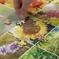 thumbnail image 4 of Ambesonne Country Jigsaw Puzzle, Flower Countryside View, Heirloom-Quality Fun Activity for Family Durable Cardboard, 1000 pcs, Multicolor, 4 of 5