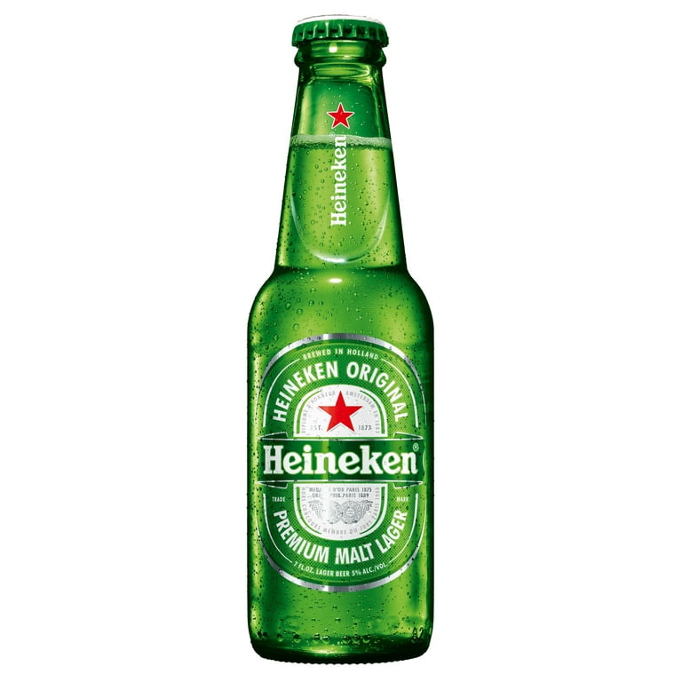 Heineken Original Netherlands Lager Import Beer, 6 Pack, 7 fl oz Bottles