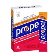 Propel Immune Support Electrolyte Mix, Orange Raspberry, 10 Packets