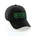 thumbnail image 2 of Classic Referee Hat Premium Cotton Low Profile Unstructured Adjustable Strapback Black Green, 2 of 3