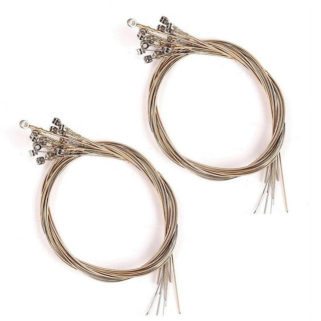 32Pcs/Set Lyre Harp Strings Set for 16-String Lyre Harp Neccessaries Strings Aeccessaries,32 * strings,Silver & gold